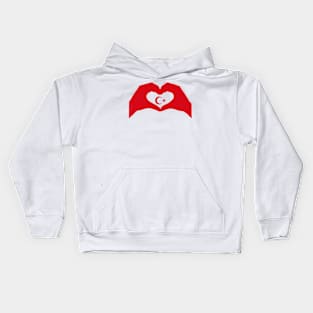 We Heart Turkey Patriot Flag Series Kids Hoodie